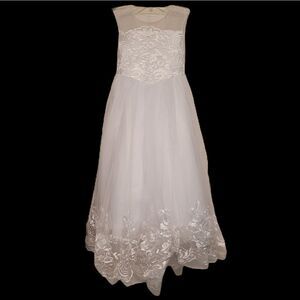 White formal gown girls